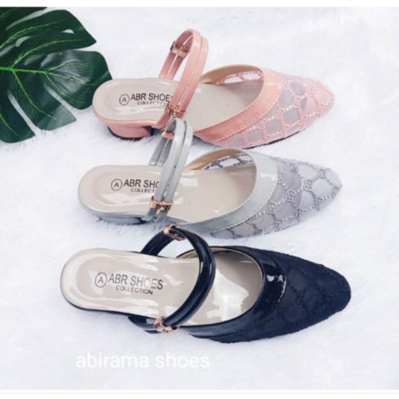 Sepatu Sandal Anak Wanita Kekinian Heels Brukat Anak Heels Bapau CasualRD_01