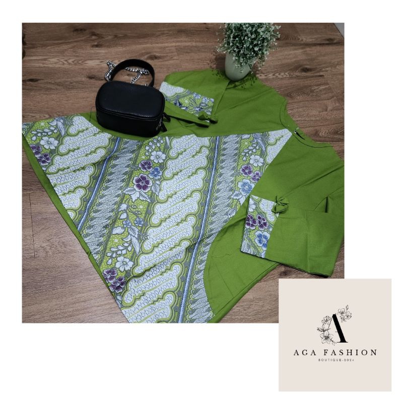Atasan batik kombinasi dobby wanita batik premium