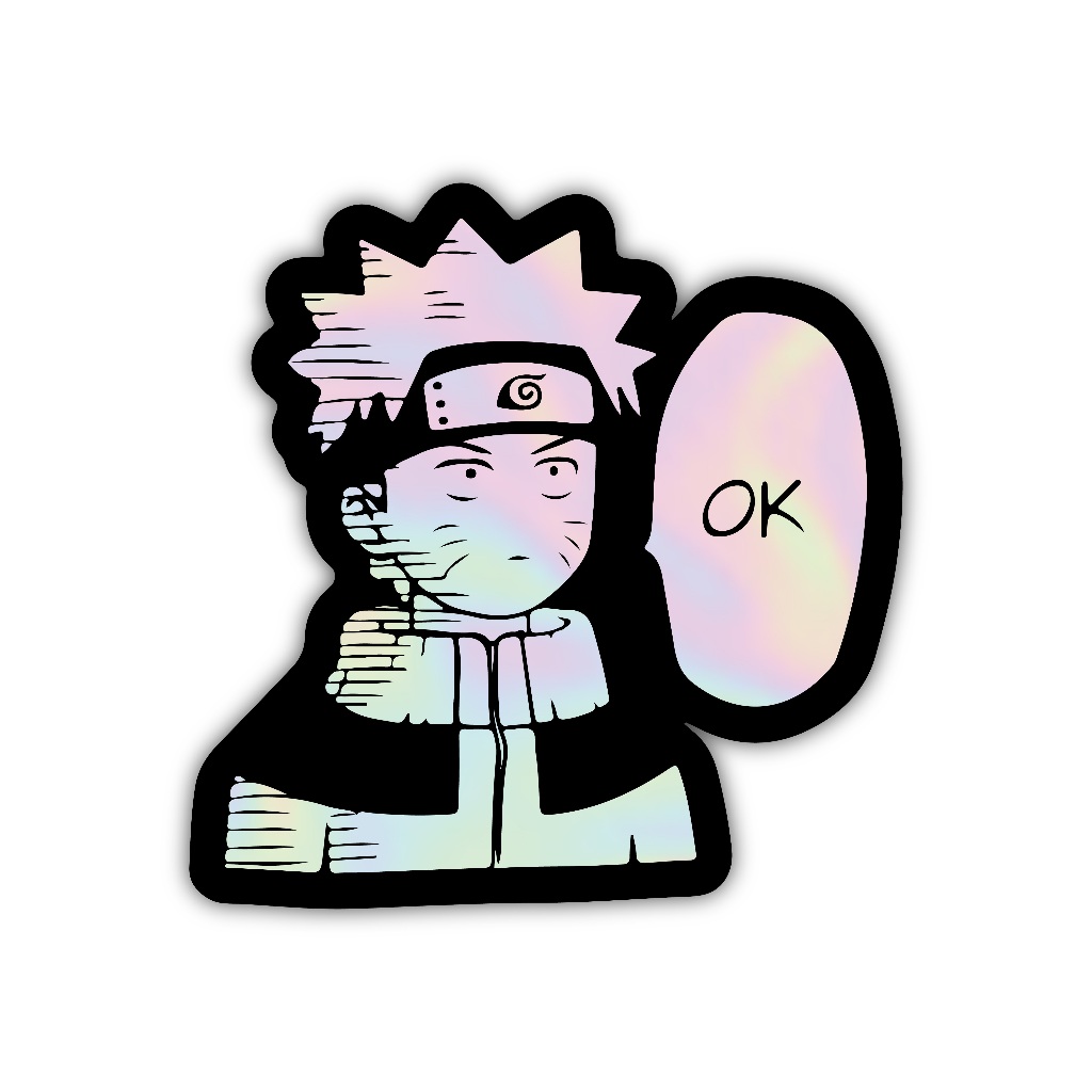 

Z145 sticker anime naruto, stiker hologram satuan