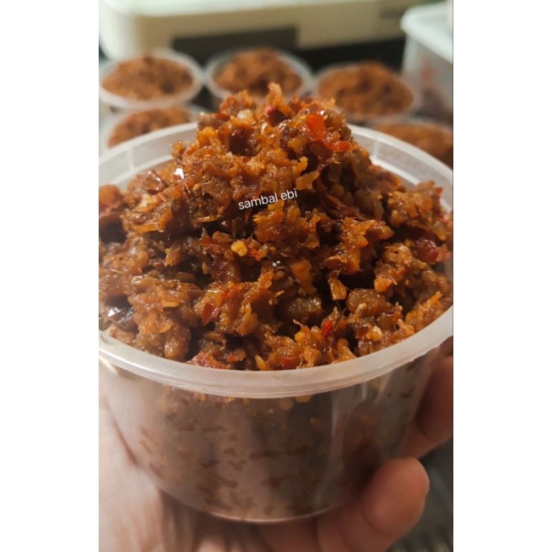 Pre order Sambal ebi tumbuk Singkawang/Pontianak/Kalimantan Barat (HALAL)200gram