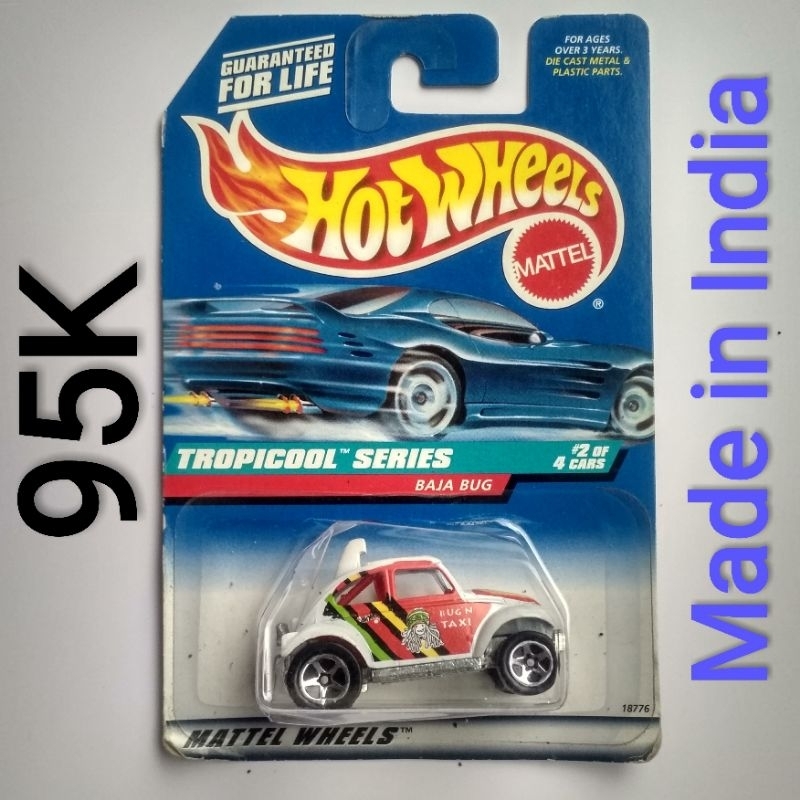 Hot Wheels Volkswagen Beetle VW Baja Bug made in India