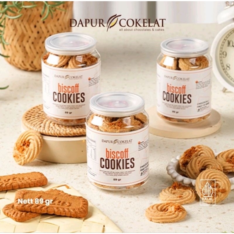 

Dapur Cokelat Biscoff Cookies Premium Cemilan Tanpa Pemanis Pewarna Buatan
