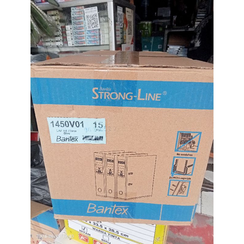 

odner bantex 1450 biru A4 7 cm per dus (isi 15 pcs)