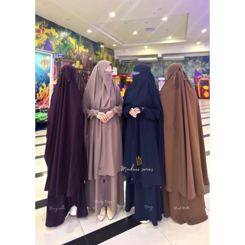 MADANI BY DUTA BUSANA (abaya set khimar)