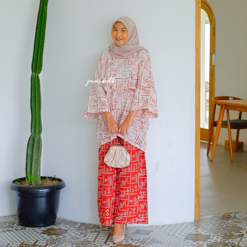 SET KULOT KAFTAN BATIK WANITA