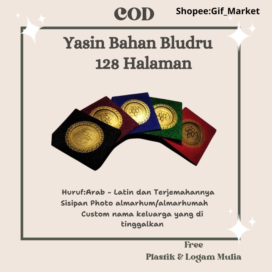 

Yasin dan Tahlil Hard cover bludru | COD | Free Ongkir | Buku Yasin