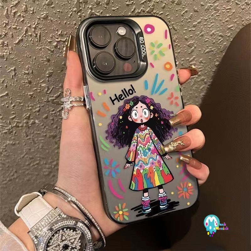 SS900 PREMIUM MATTE HARD CASE CARTOON COLORED LUCKY CUTE GIRL CASING HP COMPATIBLE FOR SAMSUNG J2 PR