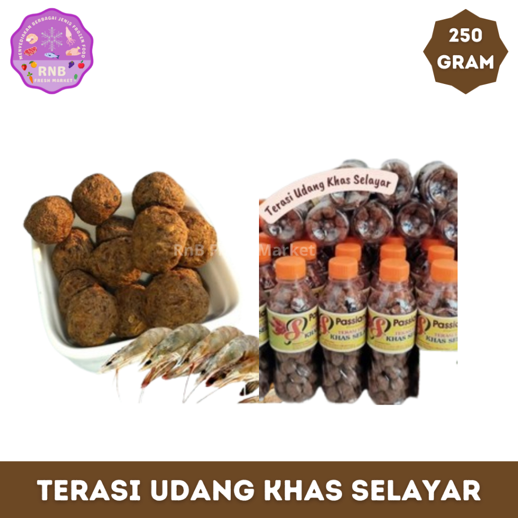 

Passiona Terasi Udang Khas Selayar Netto 250 Gram