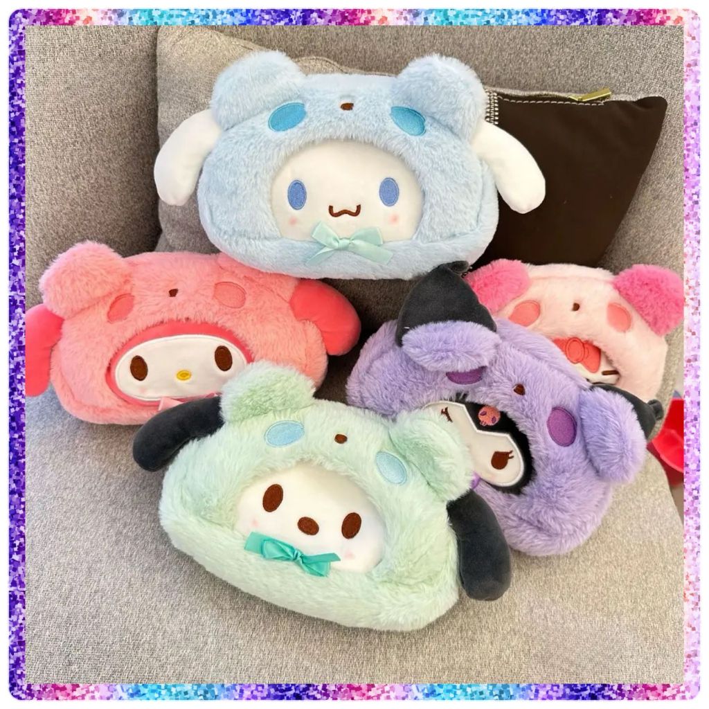 

EV ST5 Tempat Kotak Pensil Sanrio Kuromi , My Melody , Cinnamoroll , Pachacco Serbaguna / Pensil Case Alat Tulis
