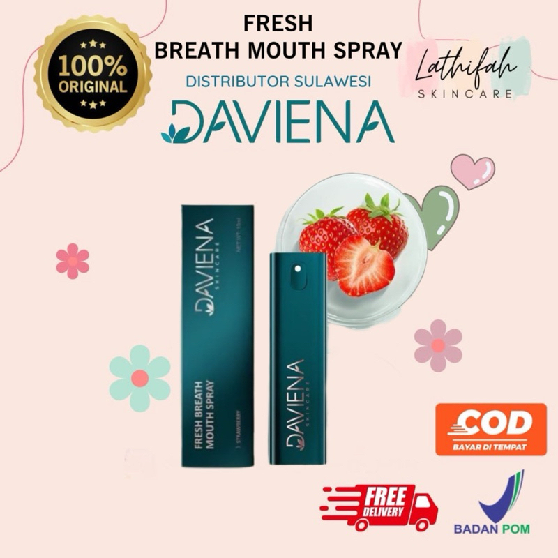 fresh breath mouth spray daviena skincare | semprot mulut daviena makassar | semprot mulut daviena s