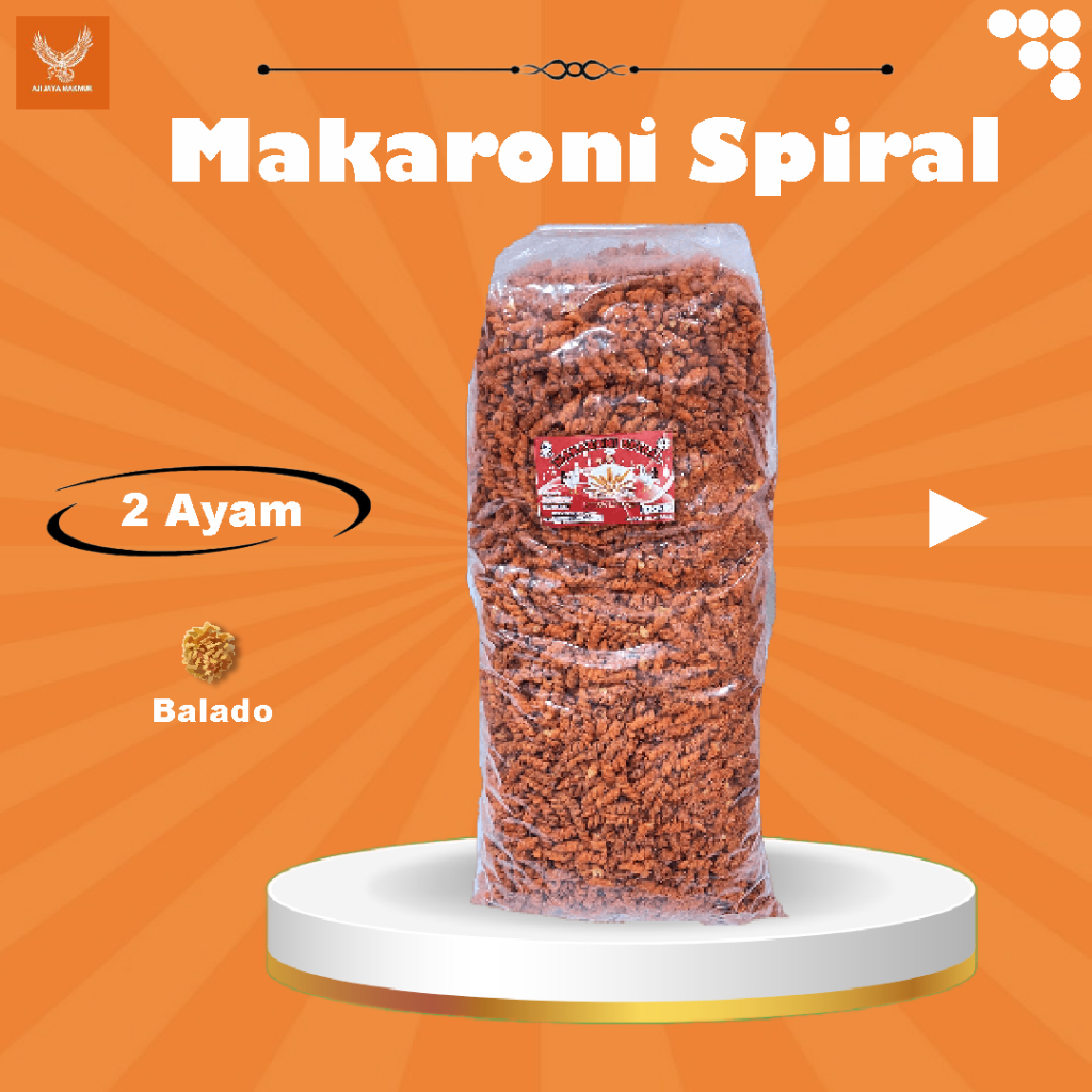 

SPIRAL 2 AYAM 4KG | MACRONI SPIRAL | SPIRAL | MACRONI | MACRONI ULIR