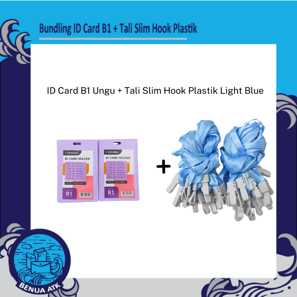

BUNDLING ID Card Holder B1 + Tali Nylon Slim Hook Plastik - CBT-NYLK