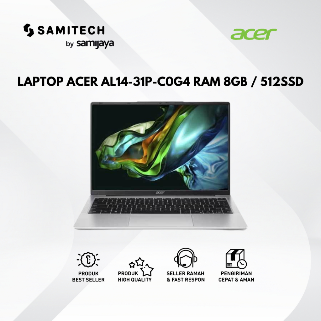 LAPTOP ACER AL14-31P-C0G4 RAM 8GB / 512SSD