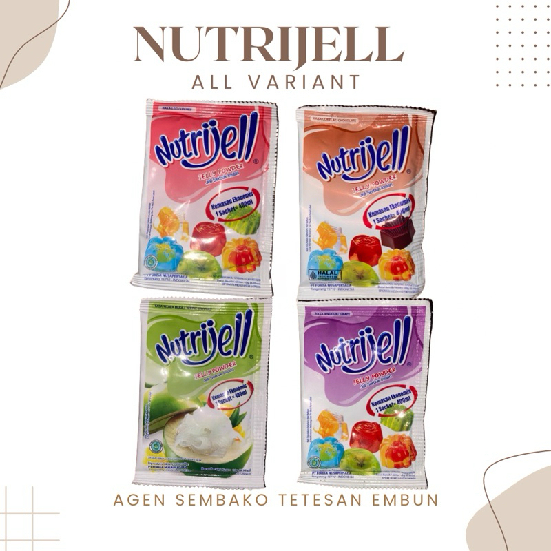

Nutrijell jeli instant/serbuk all variant 10g grosir termurah