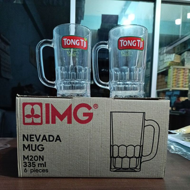 1 pcs Gelas Gagang Teh Tongji Teh Poci Tebal Ukuran Gelas Teh
