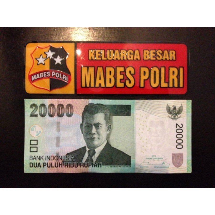 Stiker Sticker Keluarga besar Mabes Polri Persegi untuk Mobil Motor