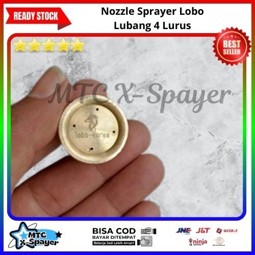 Nozzle Sprayer Lobo Lubang 4 Lurus | Sprayer Elektrik Lubang 4 | Spuyer 4 Lubang | Sprayer 4 Lubang