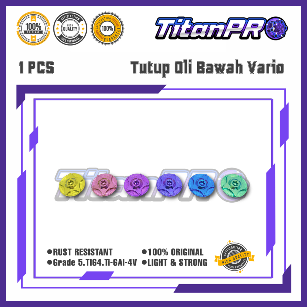 KOIN TUTUP OLI BAWAH HONDA VARIO TITANIUM GR5