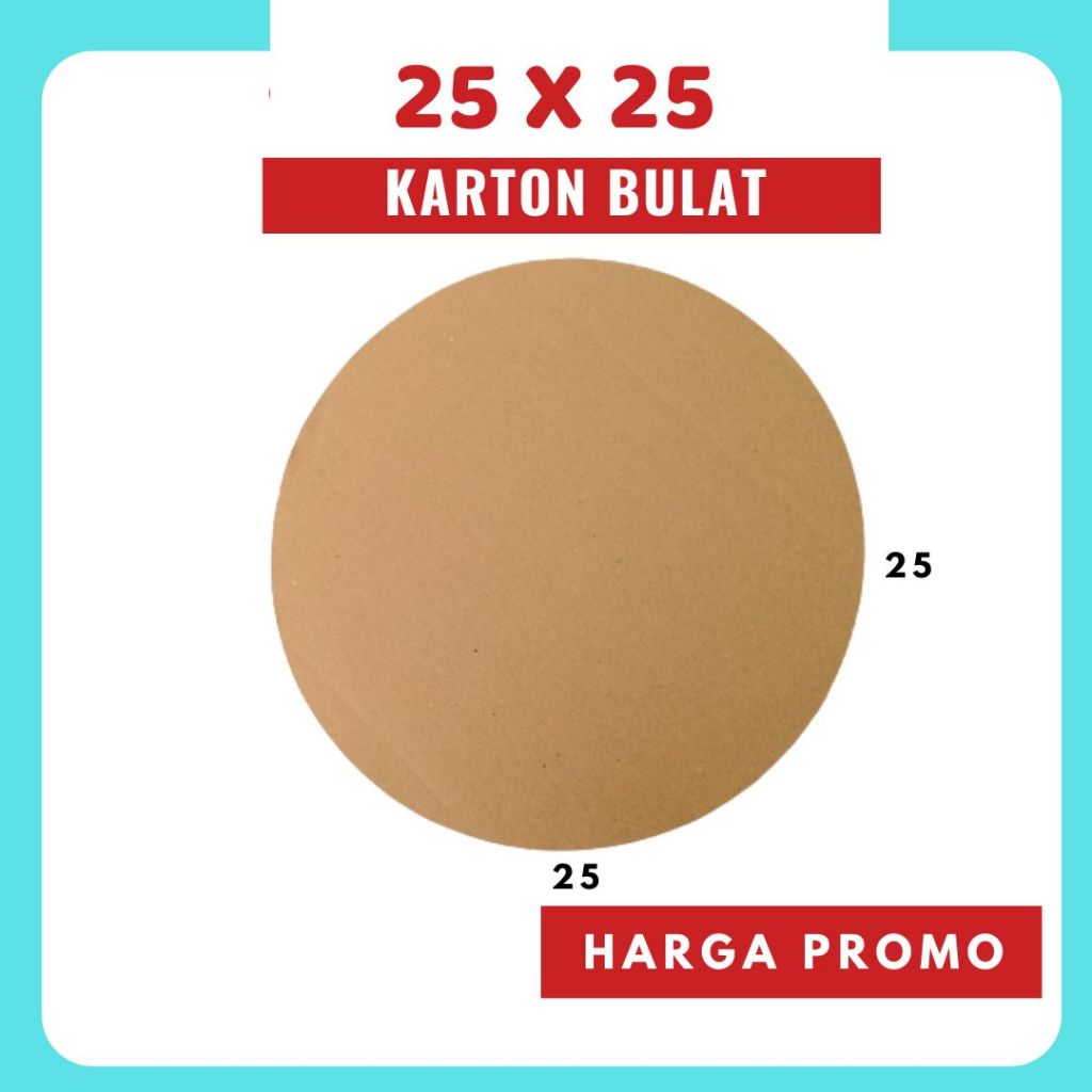 

Karton Bulat 25x25 Box Dus Packing Kotak Kemasan Karton Coklat Polos Lingkaran