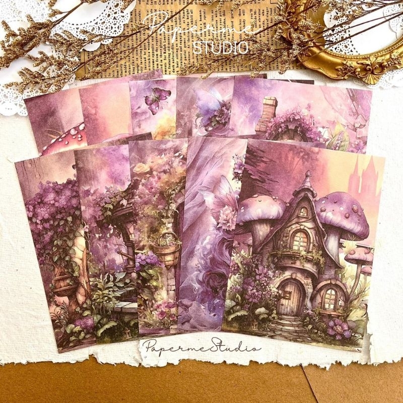 

PAPER DECO - paper dekorasi journal fantasy fairy aesthetic cute journal kit buku by Papermestudio