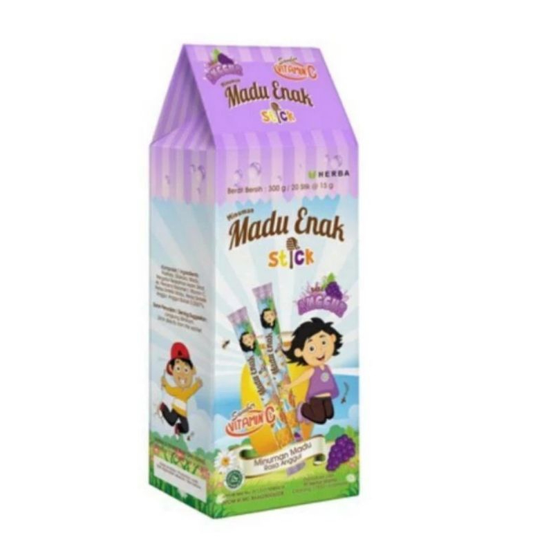 

Madu enak stick perbok isi 20