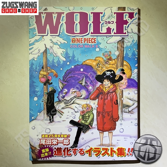 ONE PIECE COLOR WALK 8 WOLF buku eiichiro oda illustration art book artbook 2nd bekas second used pr