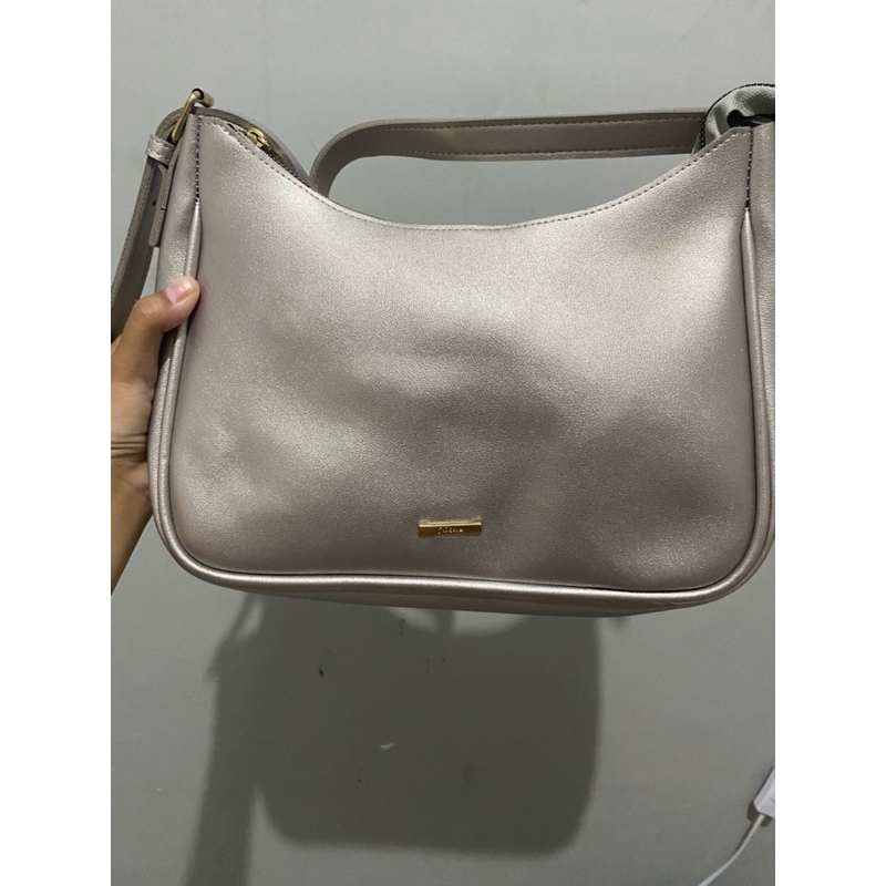 preloved baguette bag flicka silver
