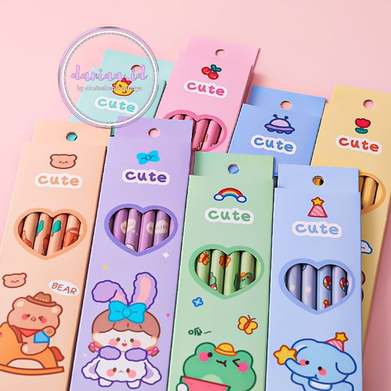 

Set Pensil Isi 6, Pensil Import Isi 6pcs, Pensil Lucu Import