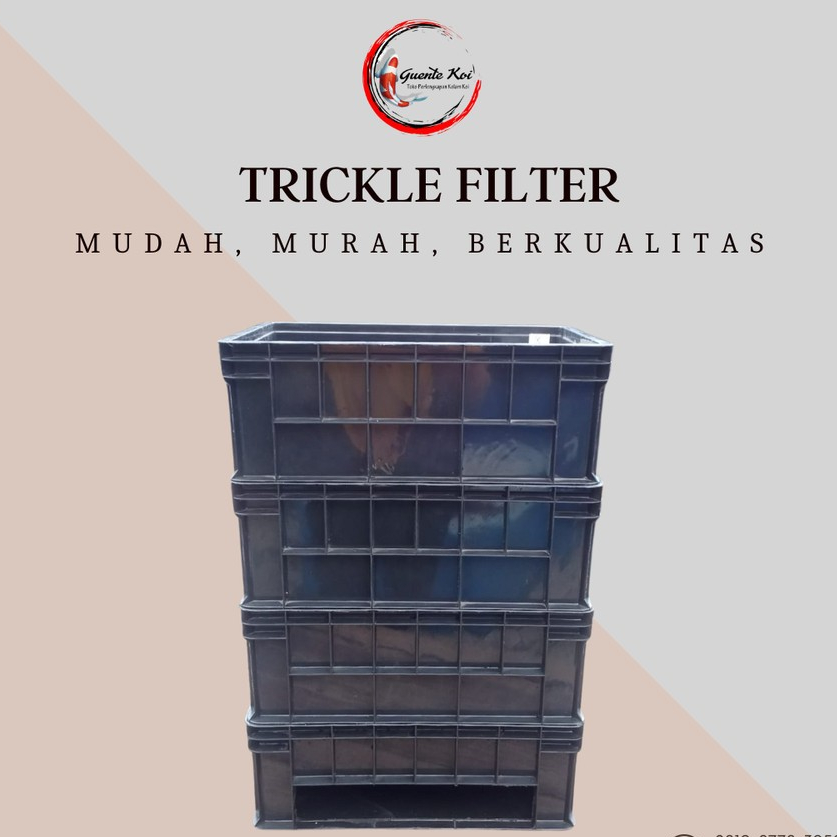 Trickle Filter Kecil Untuk Kolam Koi Kosongan Tanpa Media Filter