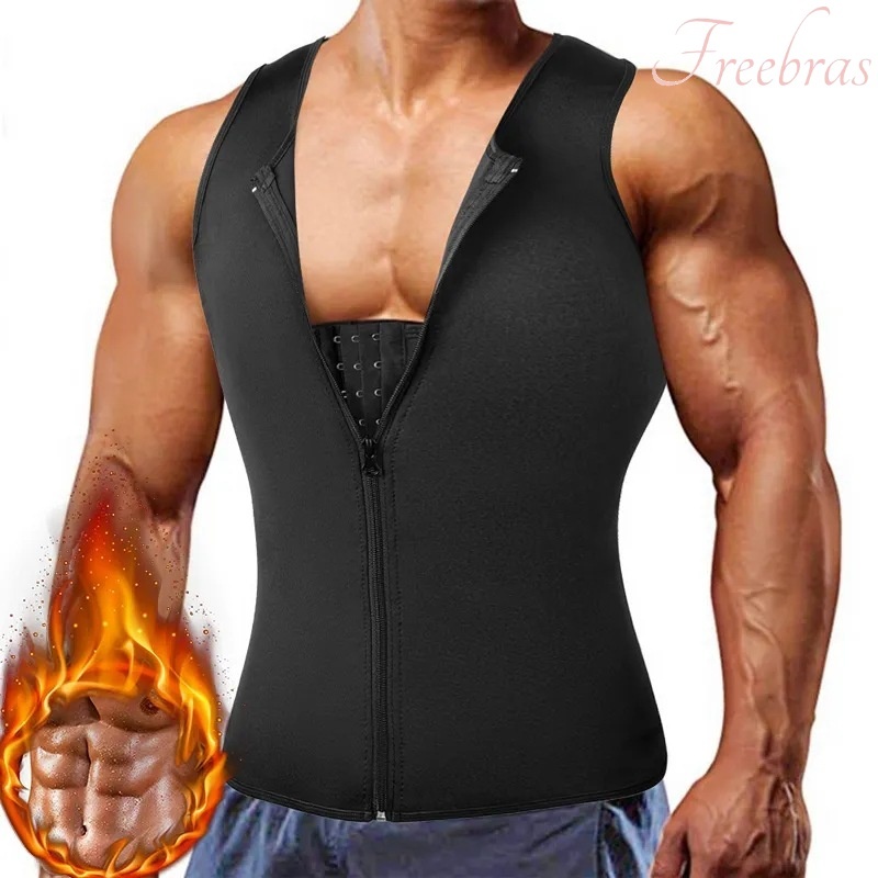 FREEBRAS Pria Shapewear Corset Korset Pelangsing Korset Perut Bodysuit Baju -IT0271