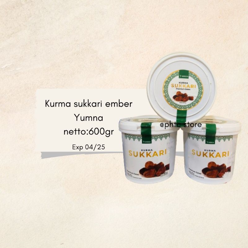 

Kurma Sukari Yumna /Kurma sukari ember/Kurma Sukari