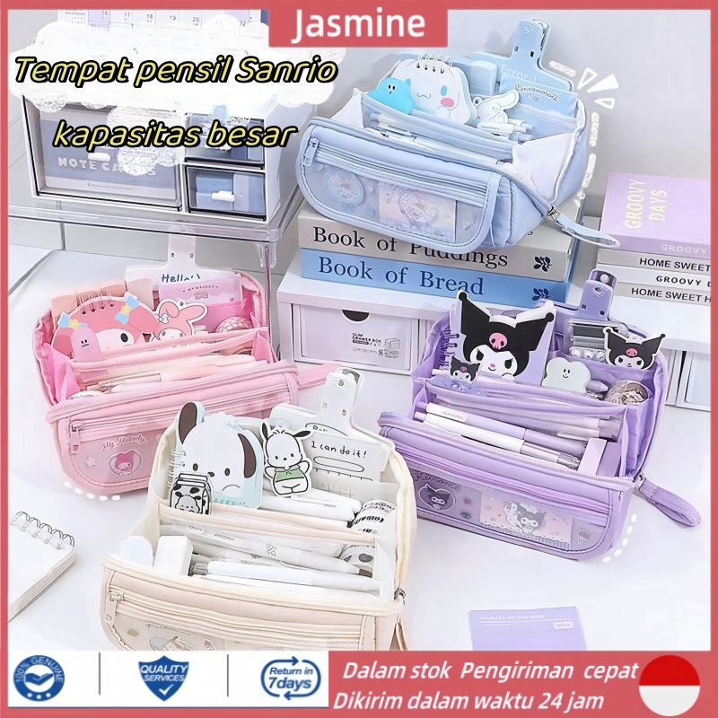 

【COD】9 IN 1 Sanrio Lucu Pena Tas Karakter Anime Berkapasitas Besar Tempat Pensil Melody Kuromi Cinnamoroll Alat Tulis Pensil Kasus