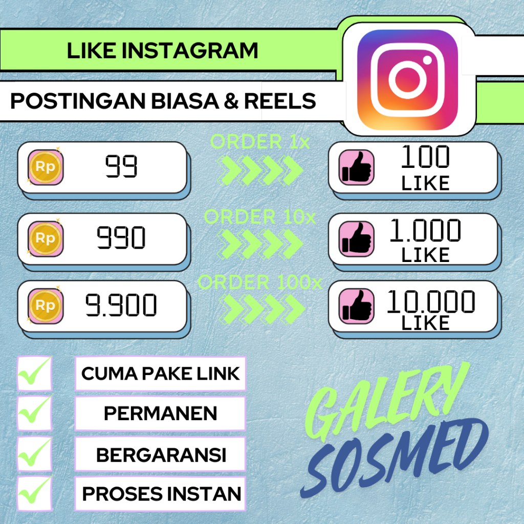 INSTAGRAM LIKE Permanen Berkualitas - LIKE INSTAGRAM