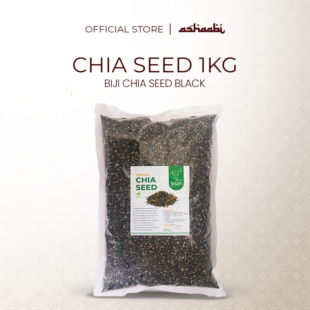 

Chia Seed organic 1Kg Chiaseed Hitam Organik biji chiaseed Black Chiaseeds
