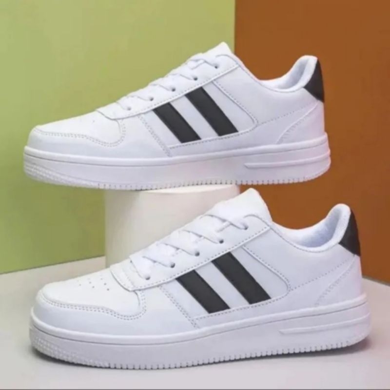 Sepatu sneakers pria sport kasual sepatu sneakers pria wanita putih fashion korea