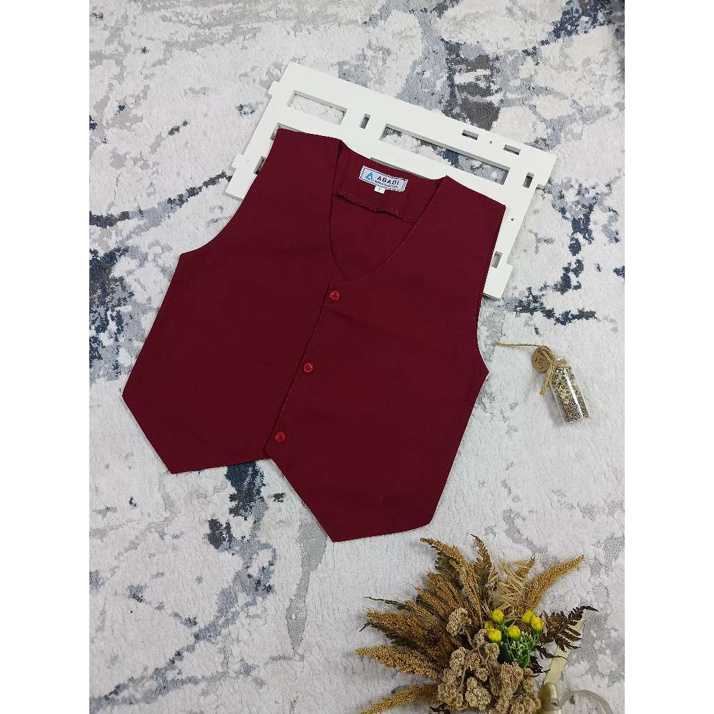 Rompi merah anak SD kelas 1-6 / Rompi sekolah SD warna merah