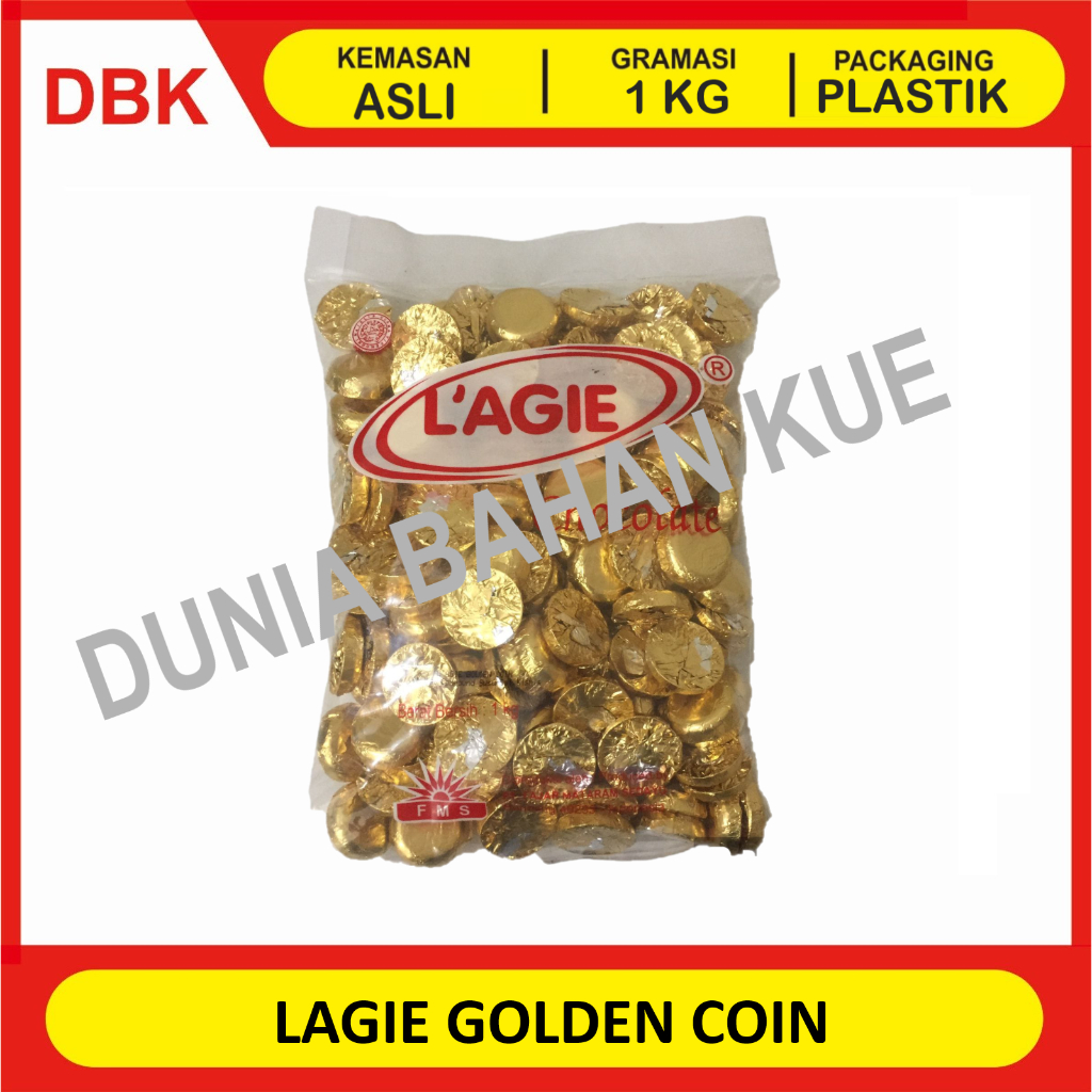 

LAGIE GOLDEN COIN COKELAT KISMIS 1 KG / COKLAT KOIN ISI KISMIS