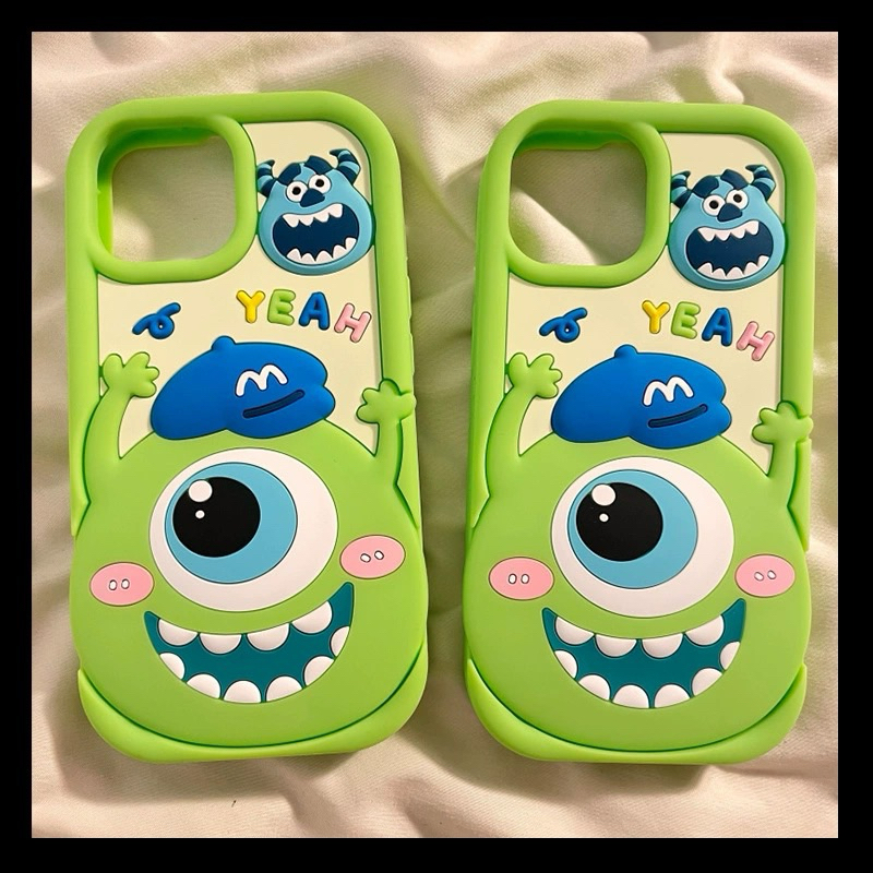CASE CASING HP IPHONE HIJAU MONSTER INC ALIEN [BACA DESK]