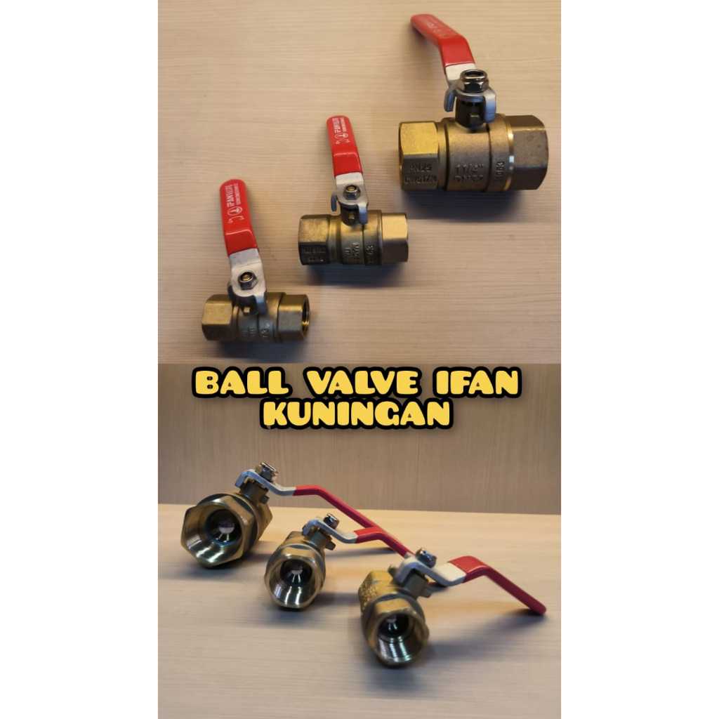 BALL VALVE / STOP KRAN 1 1/4" KUNINGAN