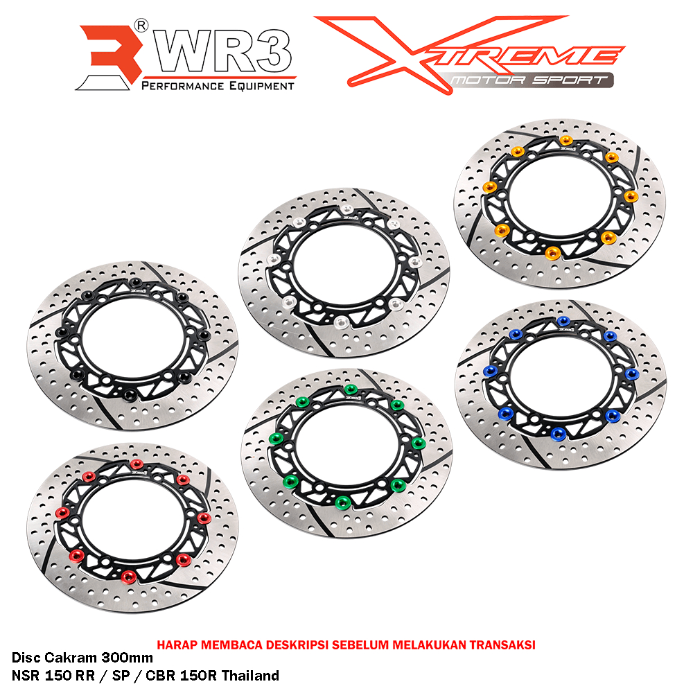 Disk Brake Cakram Piringan Depan WR3 NSR 150 RR / SP 150RR 150SP / CBR 150R Thailand Disc 300mm / VS