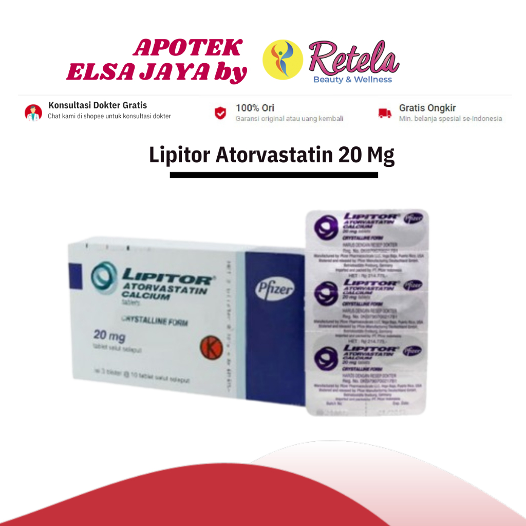 Lipitor 20 mg 10 Tablet