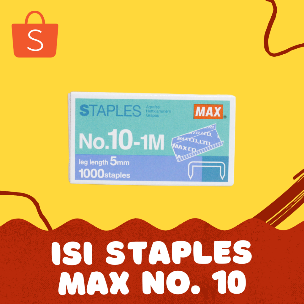 

Isi Staples Max No. 10, No. 3, 1210, 1213, 1215, T3-10MB
