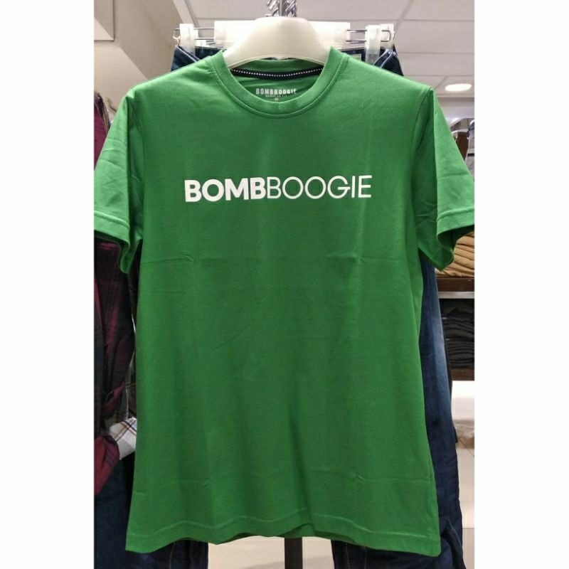 BOMBBOOGIE Kaos Hijau Pria Bombboogie Original Kaos Hijau Bombboogie Original