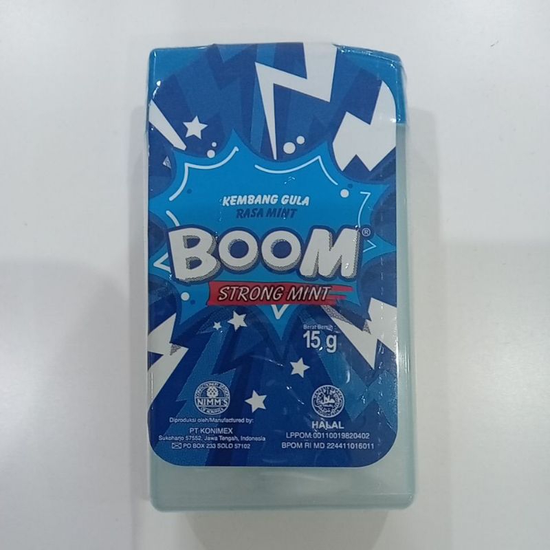 

Boom Permen Strong Mint 15 gram Kemasan Flip Top