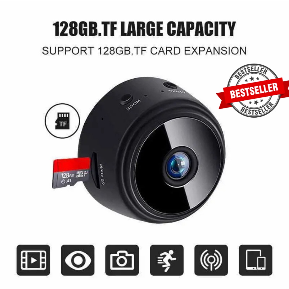 KODE C4D CCTV Wireless A9 Mini Smart Camera Wifi HD 18P Micro v38 Kamera Keamanan Kamera Pengintai T