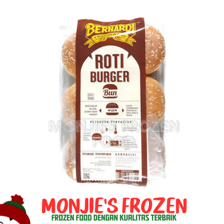 

BERNARDI BURGER BUN Wijen Isi 6 300GR - ROTI BURGER