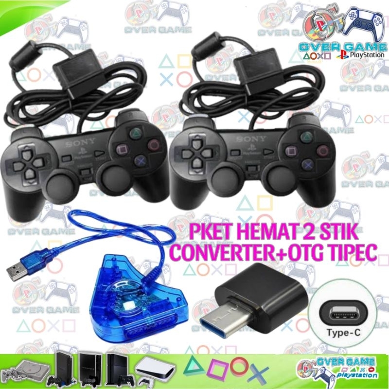 Paket Hemat Joystick Stik Kabel&Wireless For Hp/Tv Android /Pc /Laptop/PS3 Computer
