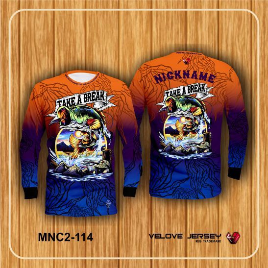 Baju Jersey Mancing / Kaos Fishing / Baju Fishing Mania / Mancing Club FullPrint GRATIS NAMA & LOGO.