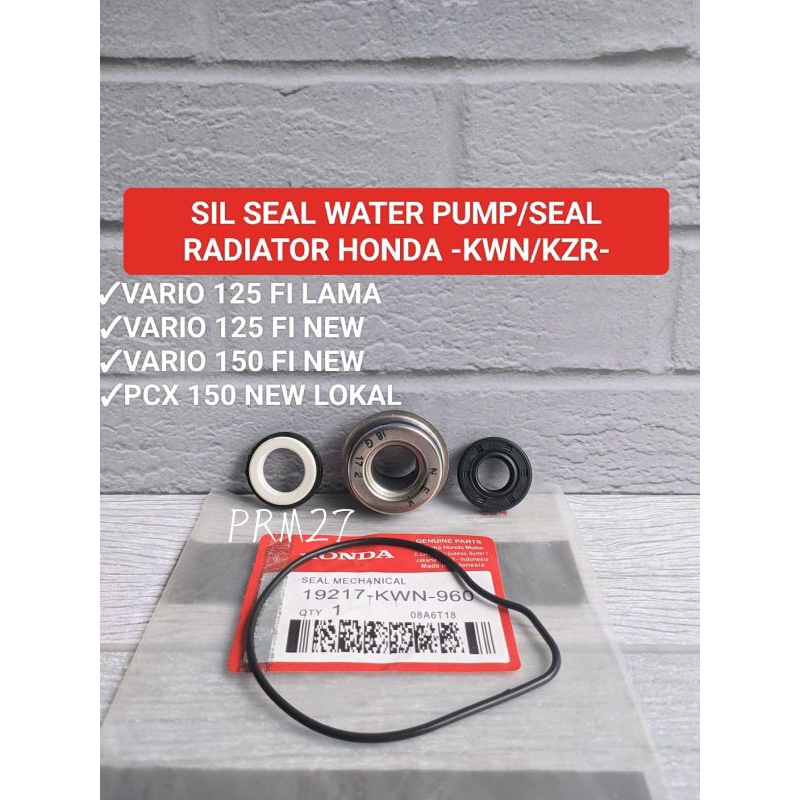 Sil seal water pump only (KWN/KZR) Sil radiator Vario 125 fi/Vario 150 fi/PCX 150