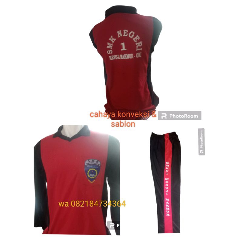 kaos olahraga sma setelan cewek/cowok